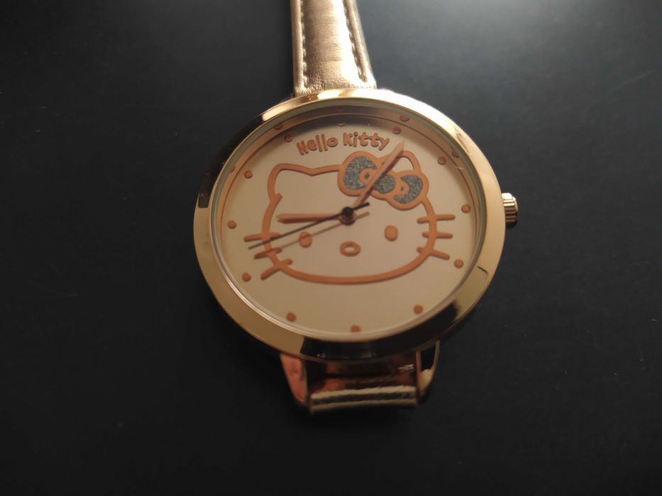 JAK NOWY Zegarek Hello KITTY dla dziewczynki na rękę - NOWA BATERIA