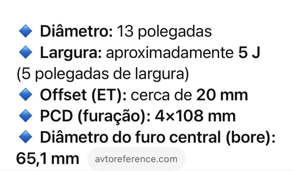 Jantes de Ferro Citroen Saxo