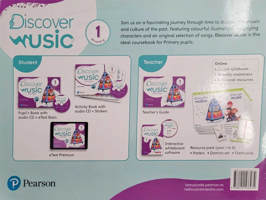 DISCOVER MUSIC 1 PUPILS BOOK - Manual escolar Música 1° ano