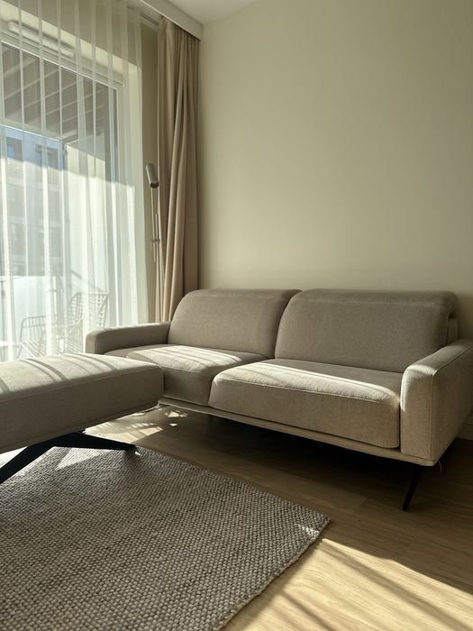 Sofa 3 osobowa + pufa