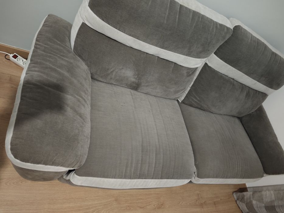 Sofá Conforama Xxl em Tecido de Grande Largura