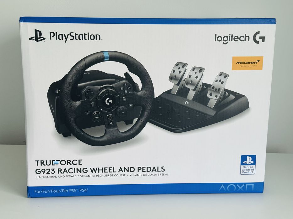 Ігрові кермо руль та педалі Logitech G923 для PlayStation