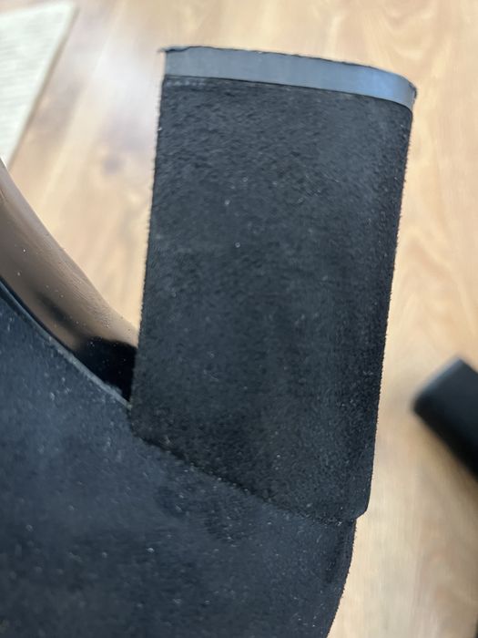 Сапоги з натуральної замші , жодних дефектів