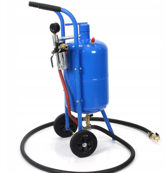 Piaskarka syfonowa 38L + 4 dysze + PROFESJONALNA MASKA!