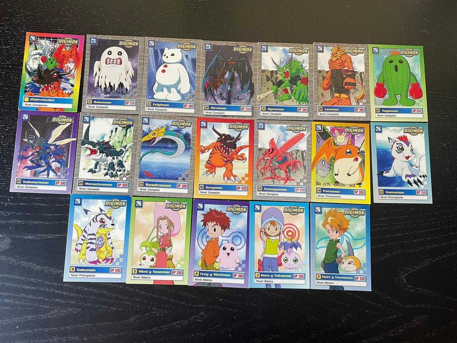 Digimon cartas oficias da série animada (1999)