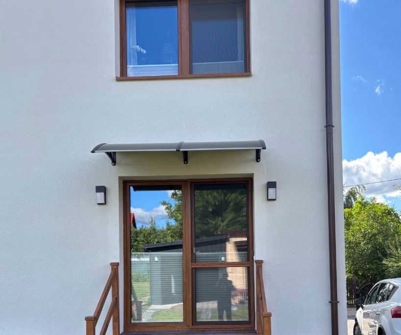 NOWY Daszek nad Drzwi Wejściowe Zadaszenie Poliwęglan 200x100 cm Modułowy