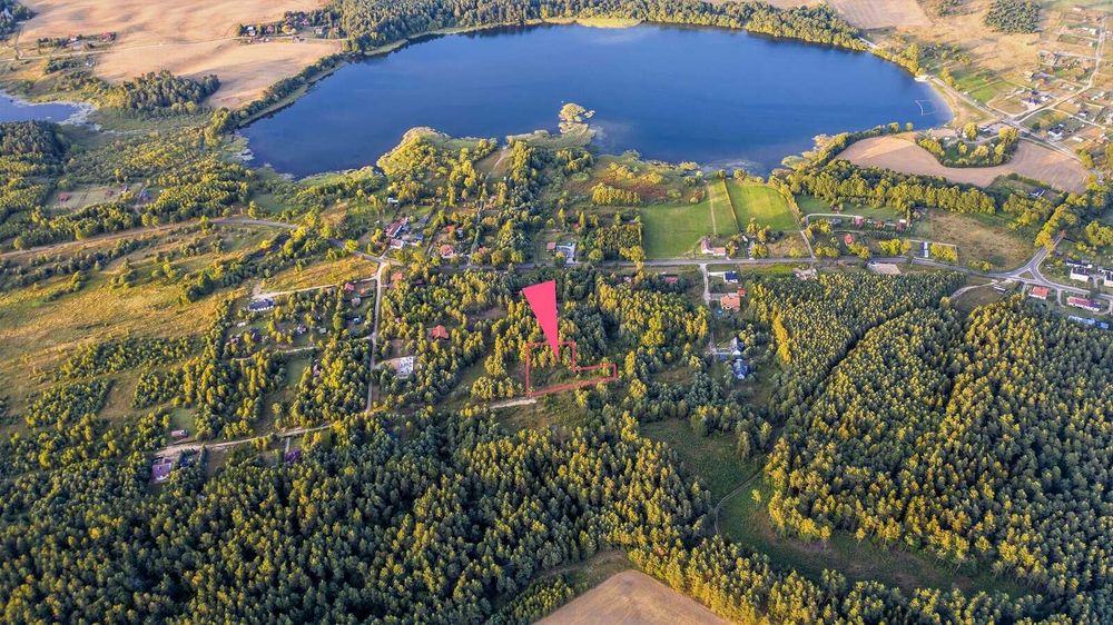 Działka budowlana z częścią lasu na sprzedaż