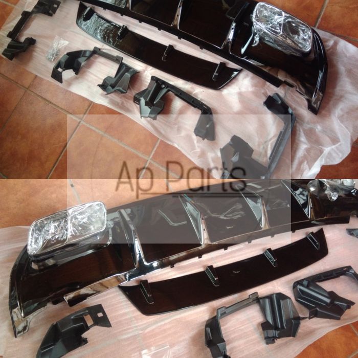 Mercedes classe A w176 difusor a45 amg preto brilhante