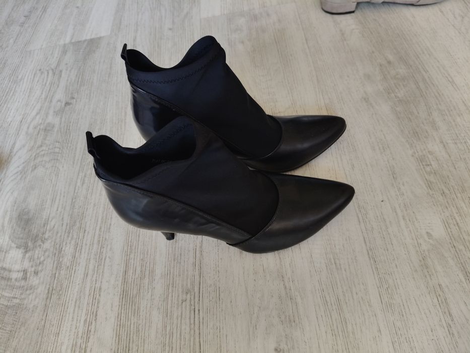 czarne botki na szpilce,rozm 40