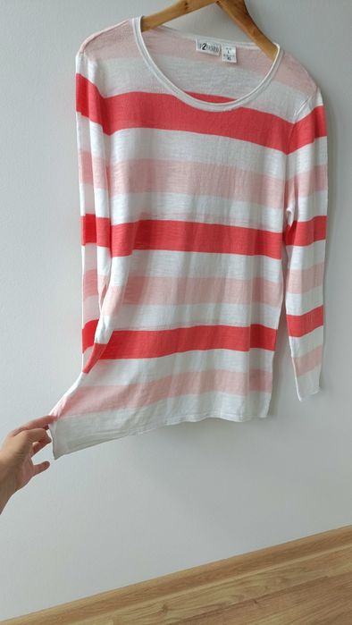 Sweter damski sweter kolorowy lekki cienki bawełniany L XL 42
