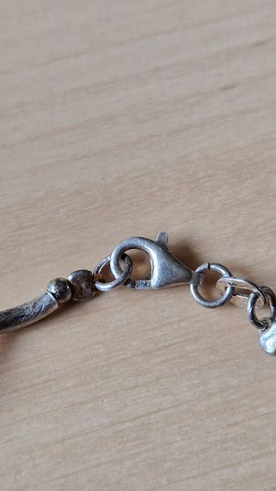 Damska srebrną bransoletkę długość 18 cm