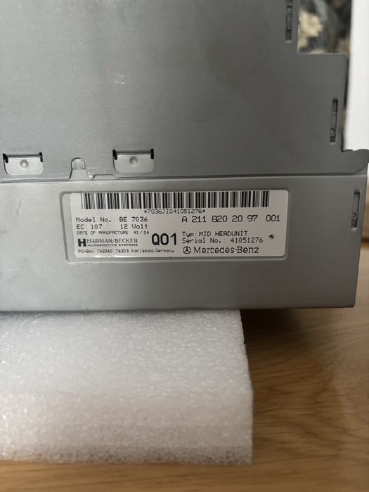 Radio Mercedes W211