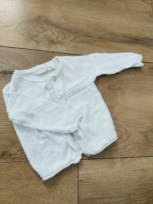 Piękny biały sweterek 62/68