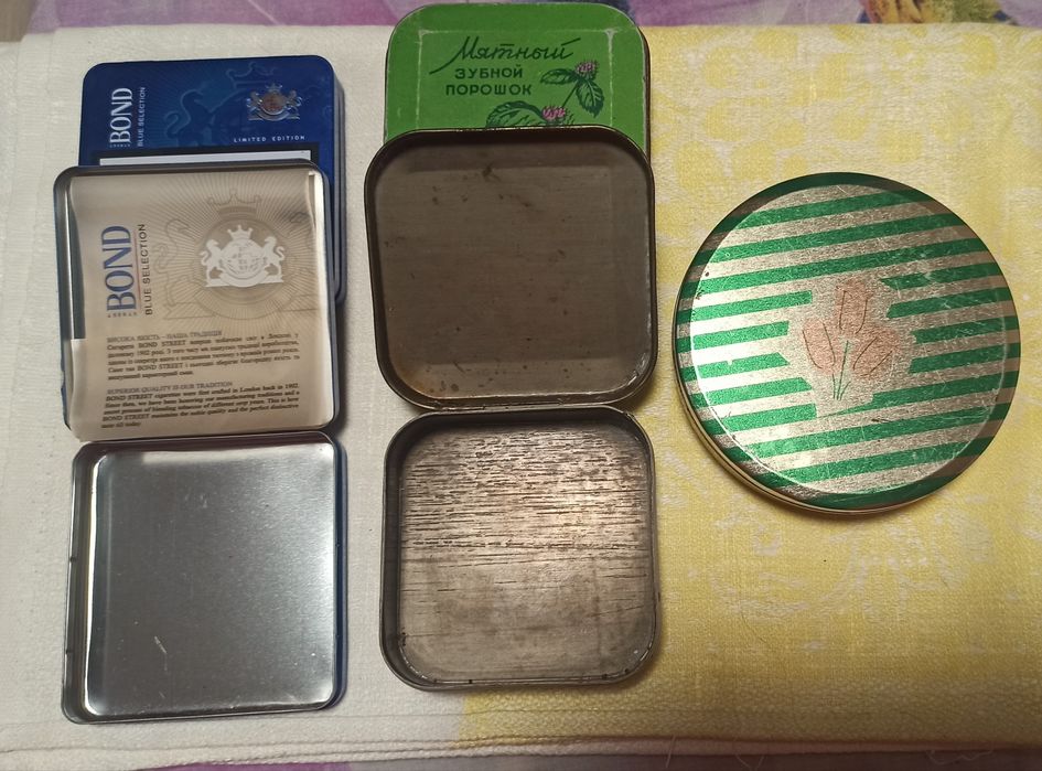 Коллекционные пустые коробочки