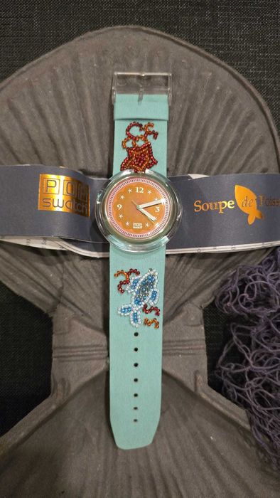 Relógio Swatch Pop “Soupe de Poisson” PWZ106, Novo, 1993
