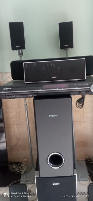 Vendo Home cinema Sony 5.1 850W com suporte de colunas  + colunas Philips 5.1