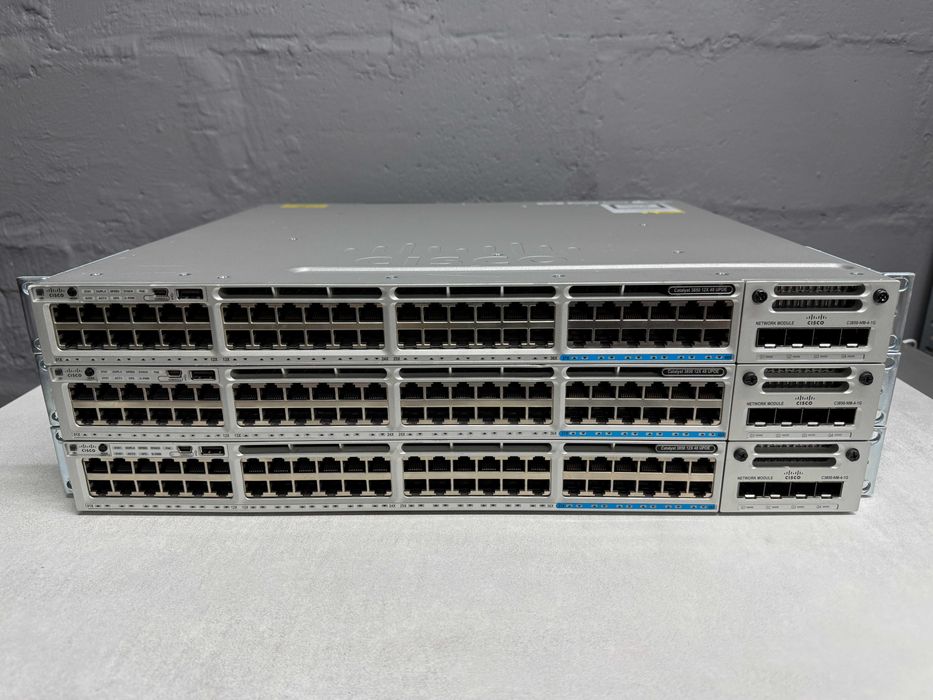 12 портов 10GE Cisco Catalyst WS-C3850-12X48U-S безнал/гарантия
