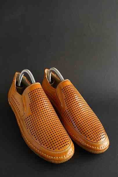 Новые мужские летние туфли/мокасины  "Stasy Adams" кожа р.40