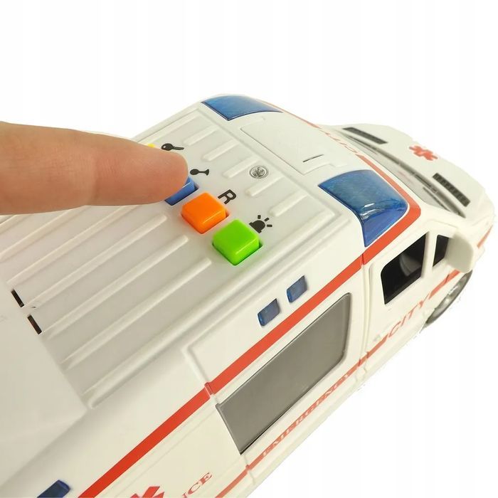 Auto Ambulans Karetka Otwierane Drzwi 1:16 Wy590A