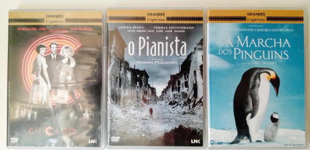 3 filmes da coleção Grandes Filmes.