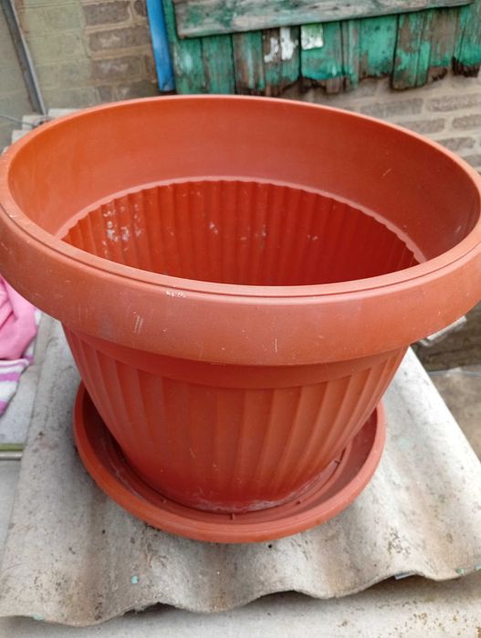 Вазон Serinova с поддоном Kemer 31 л Терракотовый