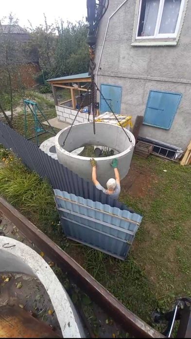 Монтаж каналізаційних колодців кілька годин, вигрібна яма, сливная яма