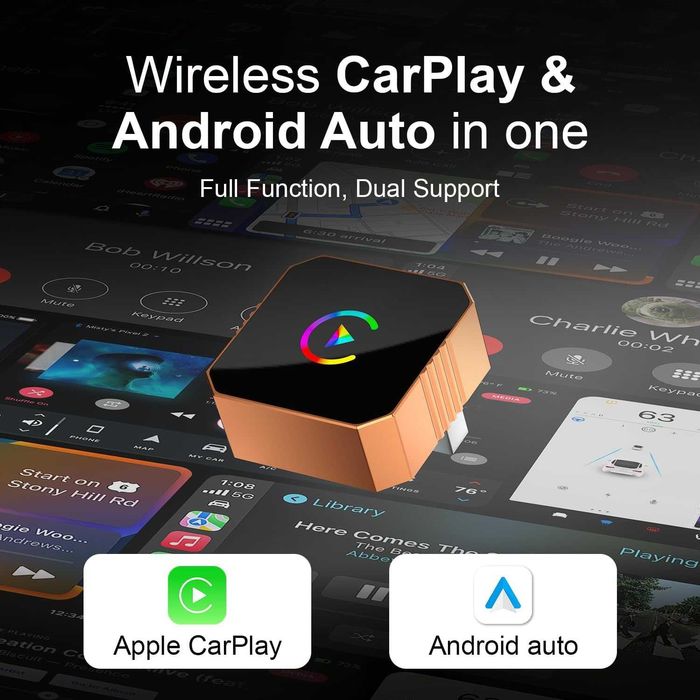 CarPlay Android Auto Adapter Przewodowy Do Bezprzewodowego
