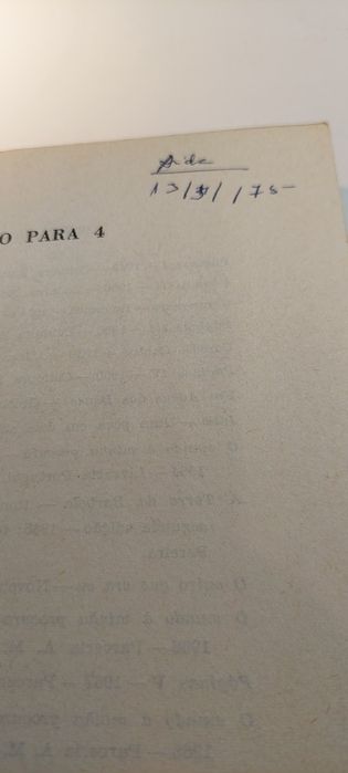 Silêncio para 4 - Ruben A. (1ª edição, 1973)