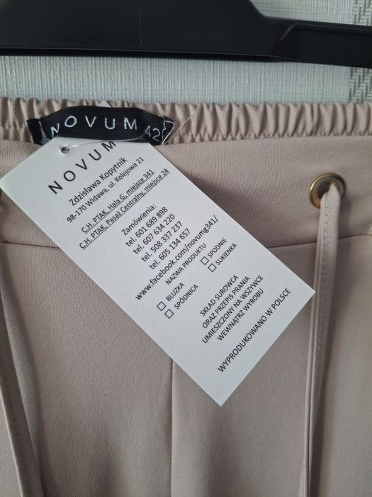 Spodnie damskie Novum  polski producent z metką