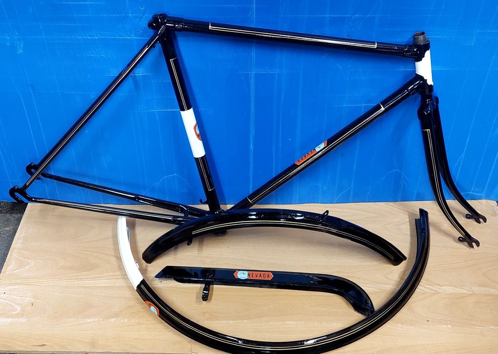 Quadro bicicleta pasteleira NEVADA restaurado pintura original