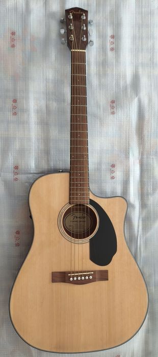 Fender CD-60SCE/NAT Elétrica Acústica + Capa + Capotraste | Como Novo