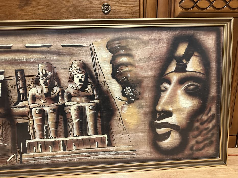 Dekoracyjny obraz w stylu egipskim