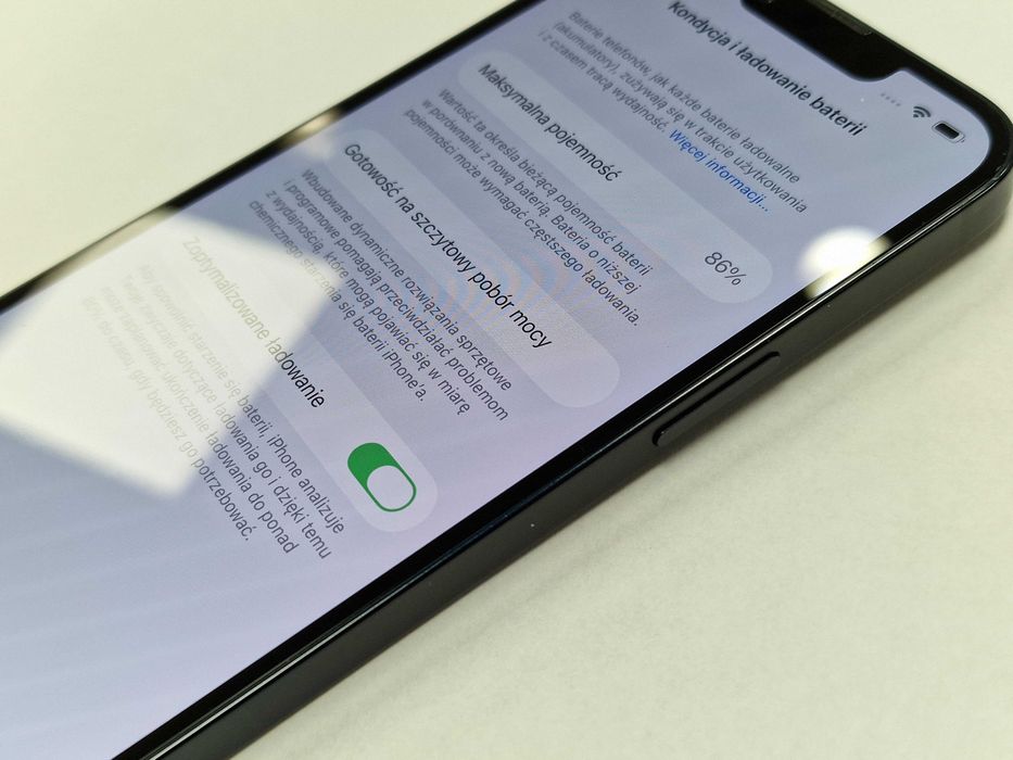 Iphone 13 128GB/ Midnight/ Grade A-/ Bat 86%/ Gwarancja + ładowarka