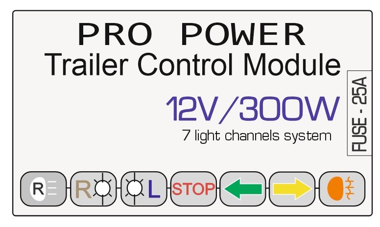 Блок для підключення прицепа PRO POWER Trailer Control Module 12V/300W