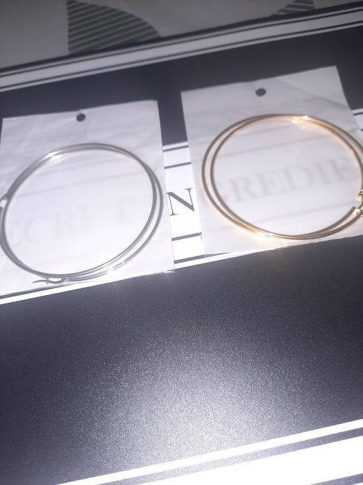 Kolczyki nowe koła 8cm ze stali nierdzewnej