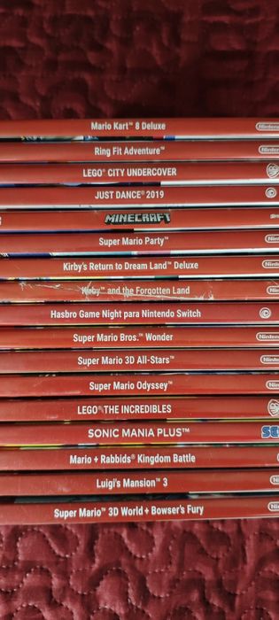 Nintendo Switch — Pack Completo | 17 Jogos + 4 Comandos + RING FIT