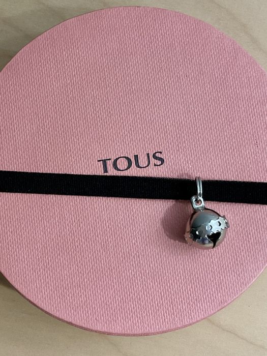 Caixa em tecido rosa Porta joias da Tous