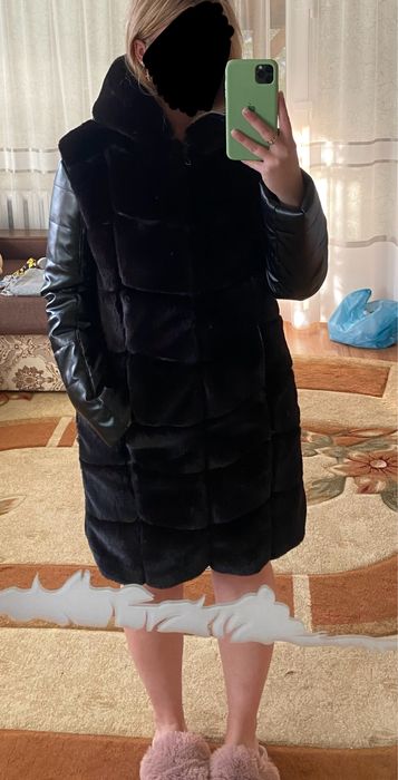 Еко-шуба, шуба желетка | 46 розмір