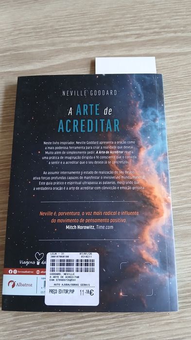 Livro 'Arte de acreditar '