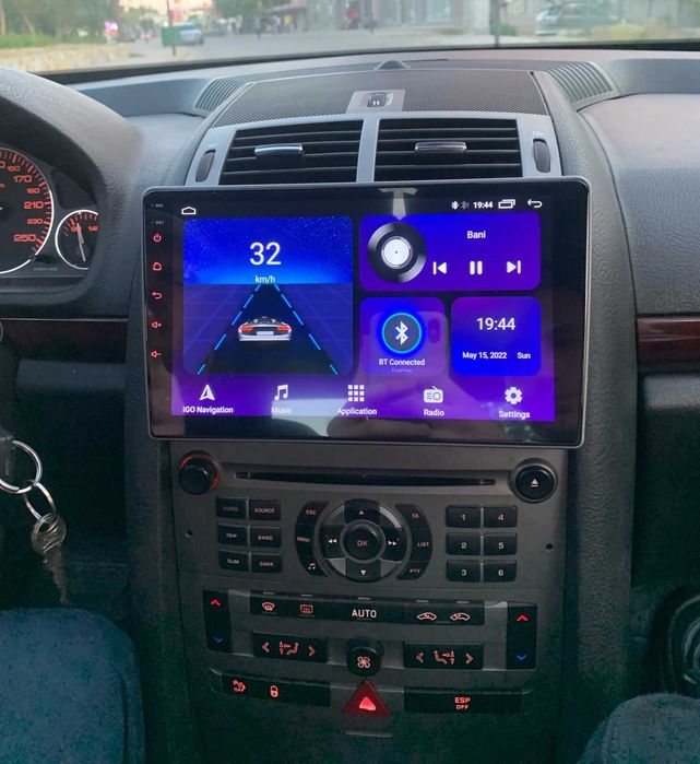 (NOVO) Rádio 2DIN 9" • Peugeot 407 • (2004 a 2011) • Android [4+64GB]