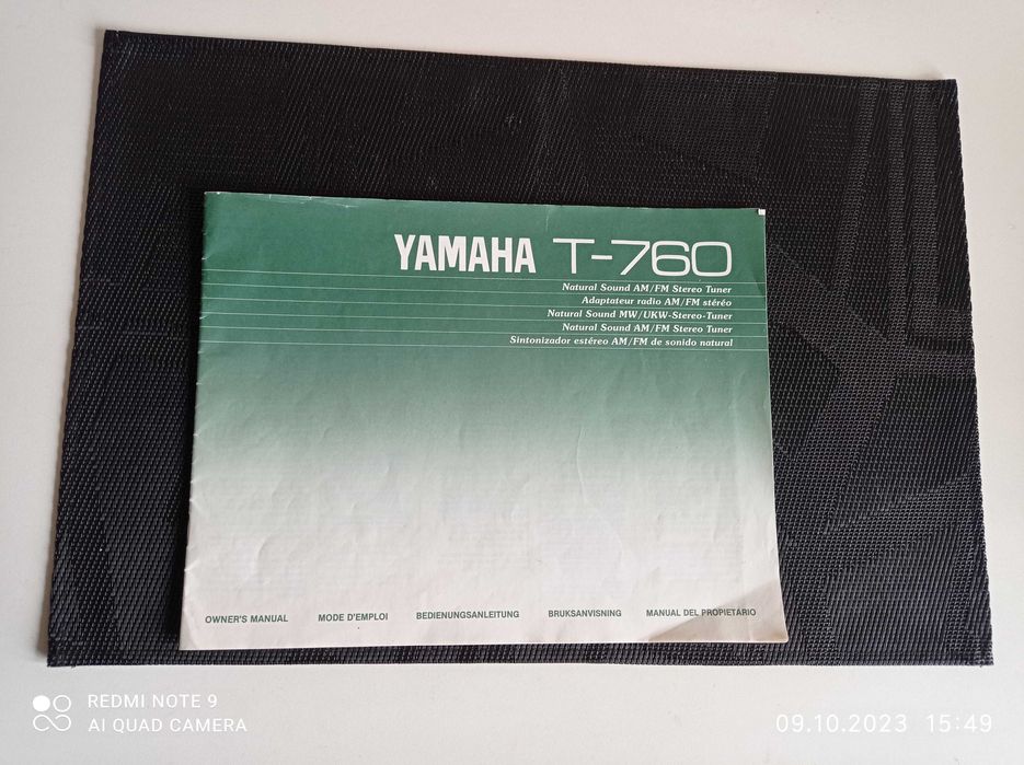 Тюнер Yamaha T-760 natural sound stereo tuner AM /FM T-760