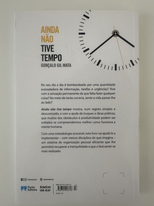 Livro Ainda não tive tempo - novo