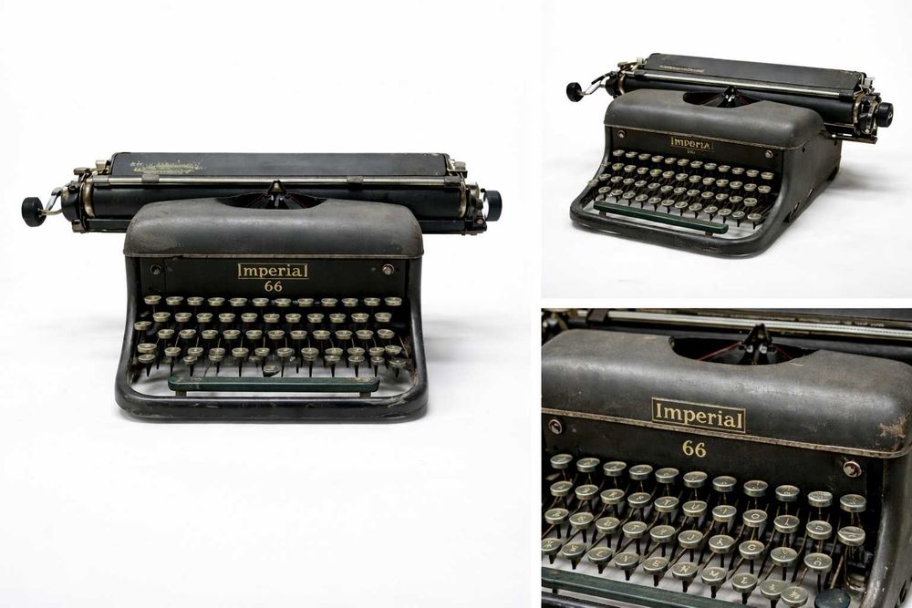 Máquina de Escrever Antiga Imperial 66 – Vintage / Decoração