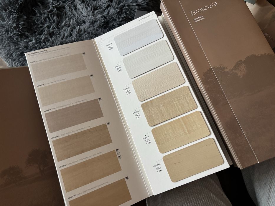 Pfleiderer Woodeco wzorniki próbki box