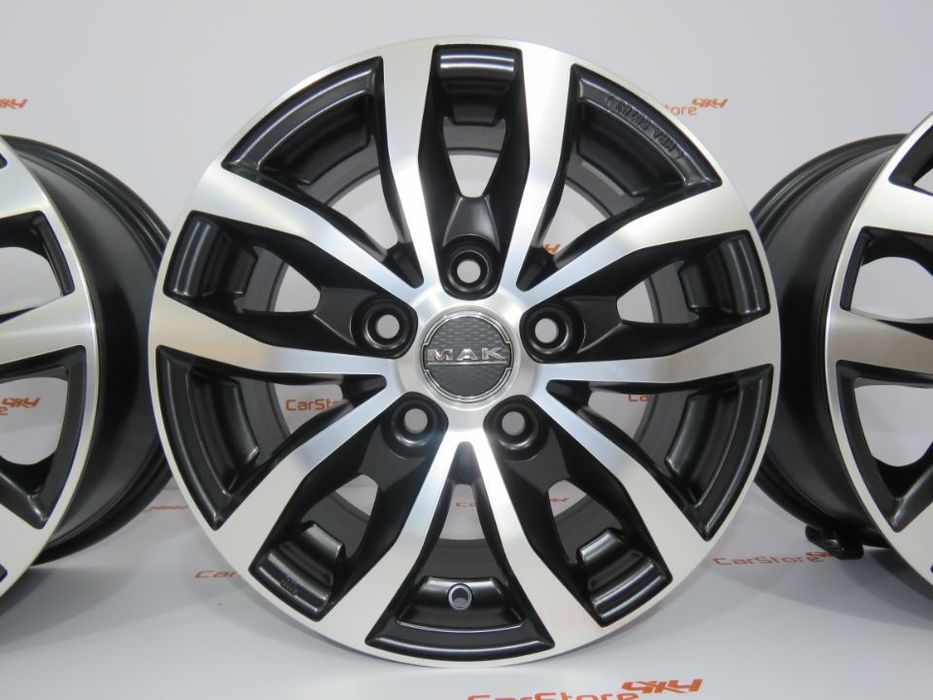 Jantes MAK Load 5 ICE Black 15 x 6.5 et55 5x118 Fiat Ducato