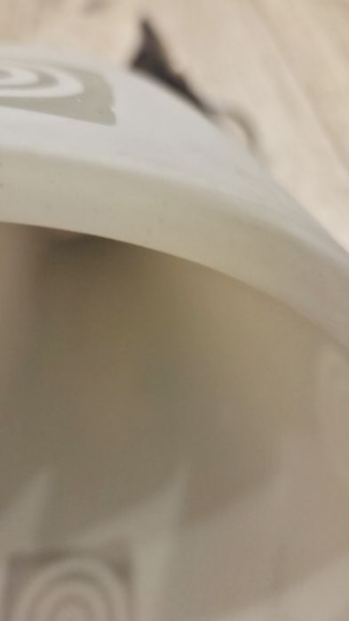 Szklana lampa wisząca vintage, grube szkło, 32 cm