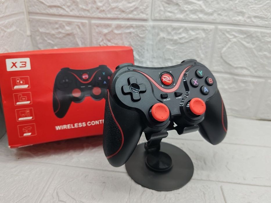 Геймпад бездротовий Bluetooth X3 Black Чорний