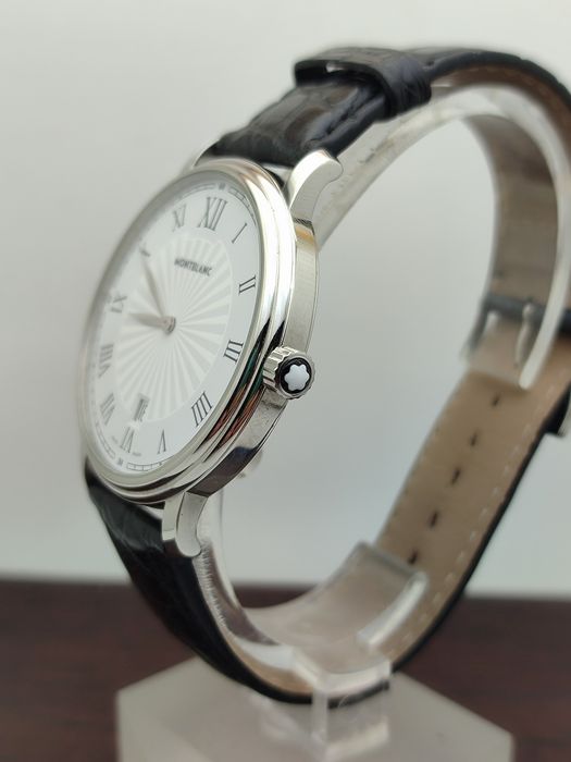 Męski Montblanc Tradition.  Idealny do garnituru  średnica 40 mm 6.5mm grubość.  Piękny stan full set
