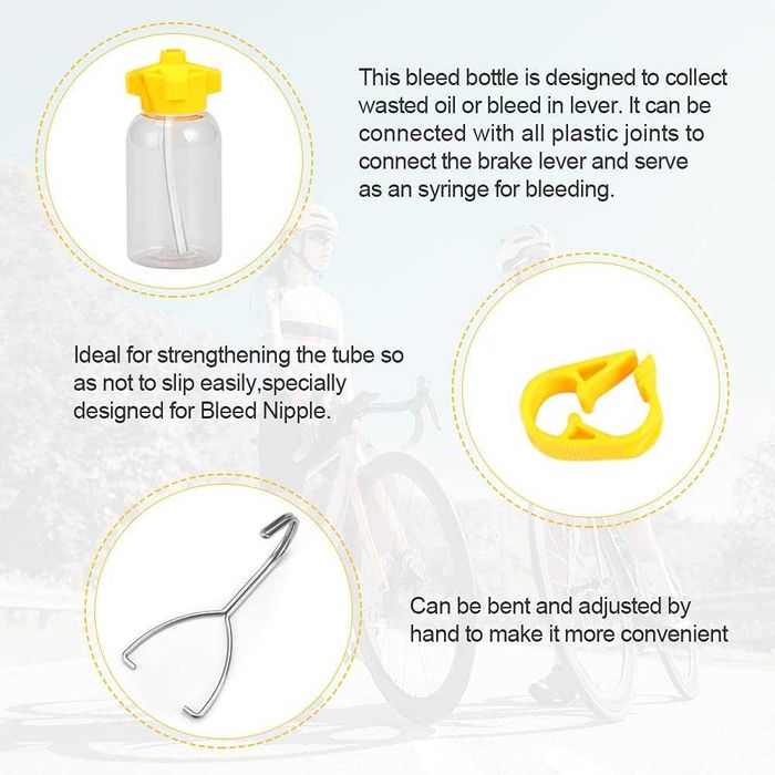 Kit de Sangramento Travões Hidráulicos / Óleo Mineral Bicicletas