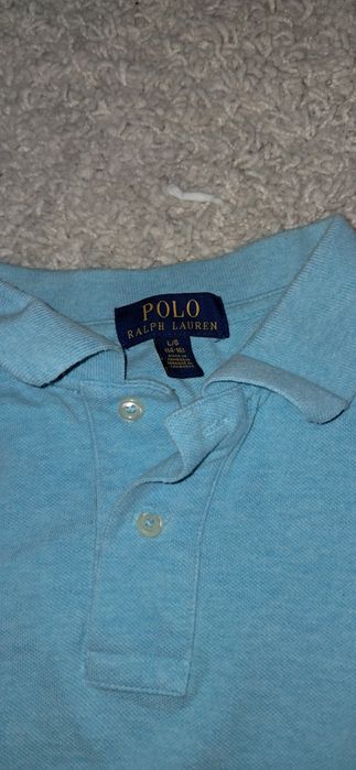 Футболка polo ralph Lauren  голубая